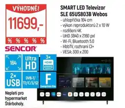 Globus SMART LED Televizor SLE 65US803B Webos nabídka