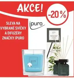 Globus Sleva na vybrané svíčky a difuzéry značky ipuro nabídka