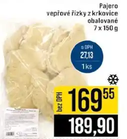 Jip Pajero vepřové řízky z krkovice obalované 7 x 150 g nabídka