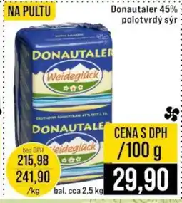 Jip Donautaler 45% polotvrdý sýr nabídka