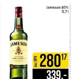 Jip Jameson 40% 0,7 l nabídka