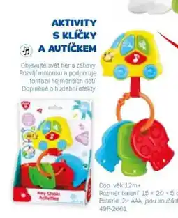 Sparkys Aktivity s klíčky a autíčkem nabídka