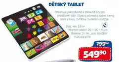 Sparkys Dětský tablet nabídka
