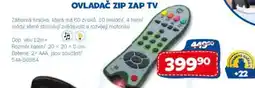 Sparkys Ovladač zip zap tv nabídka