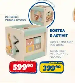 Sparkys Kostka 5 aktivit nabídka