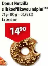 CBA Donut Nutzilla s lískooříškovou náplní, 71 g nabídka