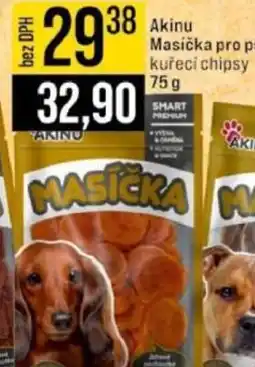 Jip Akinu Masička pro psy kuřecí chipsy nabídka