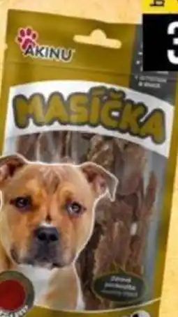 Jip Akinu Masička pro psy hovězí strips nabídka