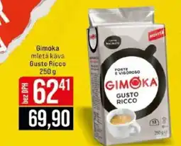 Jip Gimoka mletá káva Gusto Ricco nabídka