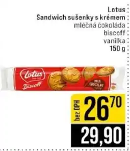 Jip Lotus Sandwich sušenky s krémem nabídka