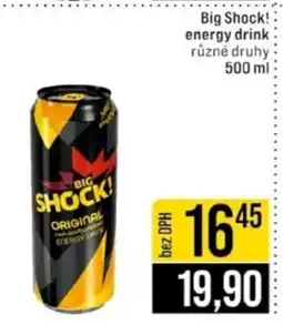 Jip Big Shock! energy drink nabídka