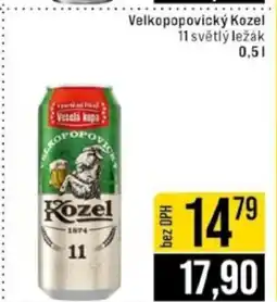 Jip Velkopopovický Kozel 11 světlý ležák nabídka