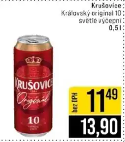 Jip Krušovice Královský original 10 světlé výčepní nabídka