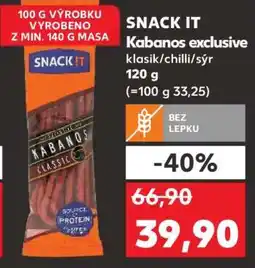 Kaufland SNACK IT Kabanos exclusive nabídka