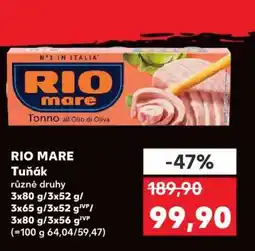 Kaufland Rio Mare Tuňák nabídka