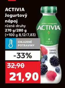 Kaufland Activia jogurtový nápoj nabídka