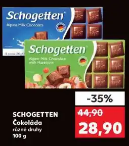 Kaufland Schogetten Čokoláda nabídka