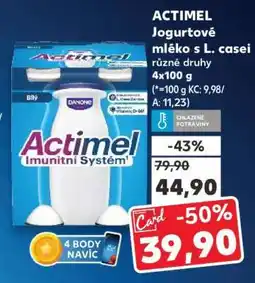 Kaufland ACTIMEL Jogurtové mléko s L. casei nabídka
