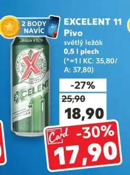 Kaufland EXCELENT 11 Pivo nabídka