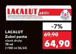 Kaufland Lacalut zubní pasta nabídka