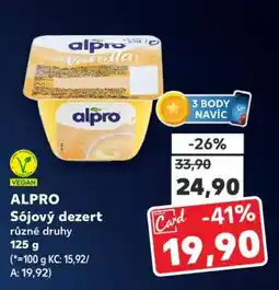 Kaufland Alpro SÓJOVÝ DEZERT nabídka