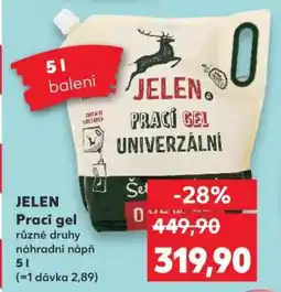 Kaufland Jelen prací gel nabídka