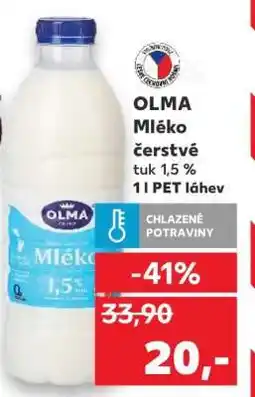 Kaufland Olma mléko čerstvé nabídka