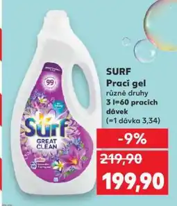 Kaufland Surf prací gel nabídka
