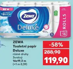 Kaufland Zewa toaletní papír Deluxe nabídka