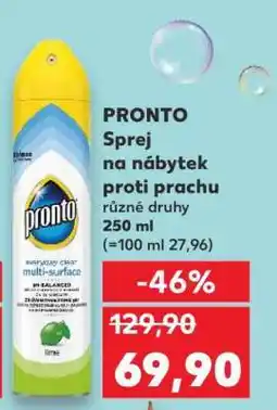Kaufland PRONTO Sprej na nábytek proti prachu nabídka