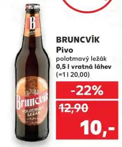 Kaufland BRUNCVÍK Pivo nabídka