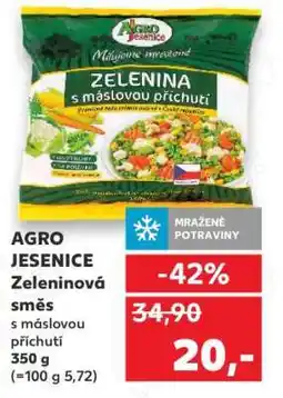 Kaufland AGRO JESENICE Zeleninová směs s máslovou příchutí nabídka