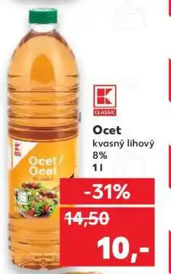 Kaufland Ocet kvasný lihový 8% 1l nabídka