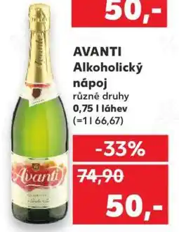 Kaufland AVANTI Alkoholický nápoj nabídka