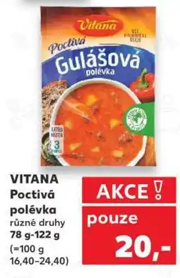 Kaufland Vitana Poctivá polévka nabídka
