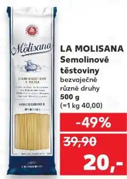 Kaufland LA MOLISANA Semolinové těstoviny nabídka
