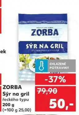 Kaufland ZORBA Sýr na gril řeckého typu nabídka