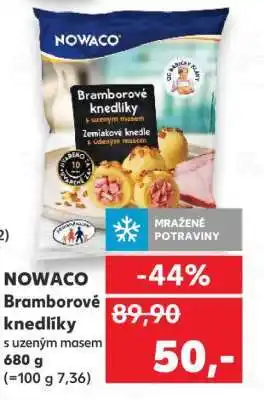 Kaufland NOWACO Bramborové knedlíky s uzeným masem nabídka