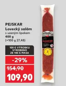 Kaufland PEJSKAR Lovecký salám nabídka