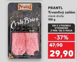 Kaufland PRANTL trvanlivý salám nabídka