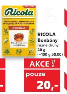 Kaufland Ricola bonbóny nabídka