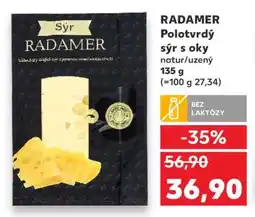 Kaufland RADAMER Polotvrdý sýr s oky nabídka
