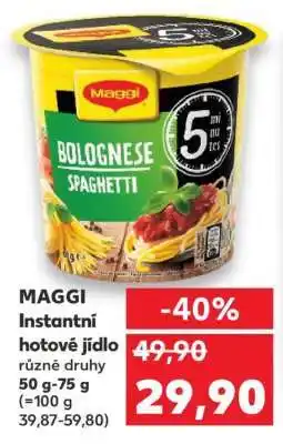 Kaufland MAGGI Instantní hotové jídlo nabídka