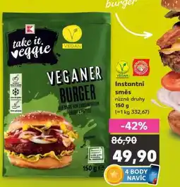 Kaufland take it veggie VEGANER BURGER nabídka