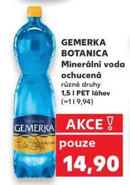 Kaufland GEMERKA BOTANICA Minerální voda ochucená nabídka