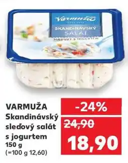 Kaufland VARMUŽA Skandinávský sleďový salát s jogurtem nabídka