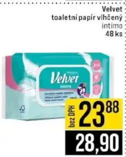 Jip Velvet toaletní papír vlhčený intimo nabídka