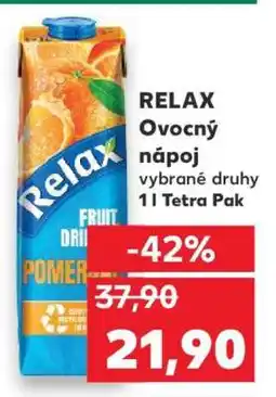 Kaufland RELAX ovocný nápoj nabídka