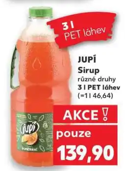 Kaufland Jupí sirup nabídka