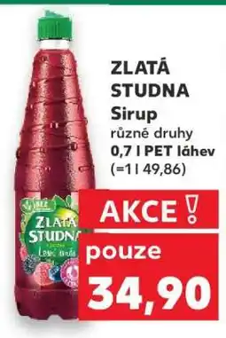 Kaufland ZLATÁ STUDNA Sirup nabídka